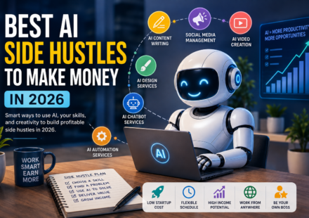 Discover the best AI side hustles to make money in 2026. Explore easy AI-powered ideas, tools, and online income opportunities for beginners.